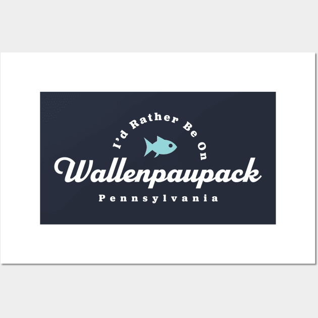 Lake Wallenpaupack Boat Fishing Pennsylvania Wall Art by PodDesignShop